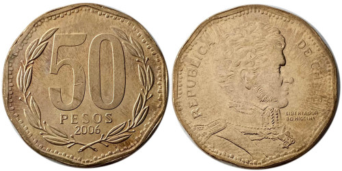 50 песо 2006 Чили