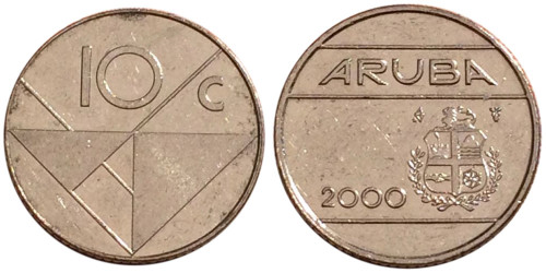 10 центов 2000 Аруба