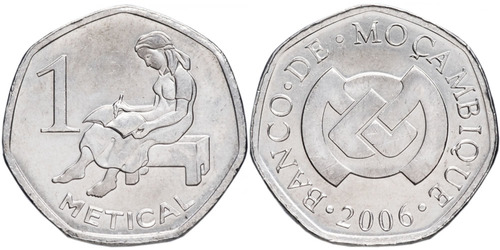 1 метикал 2006 Мозамбик
