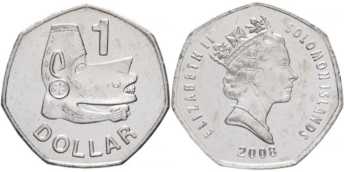 1 доллар 2008 Соломоновы острова UNC