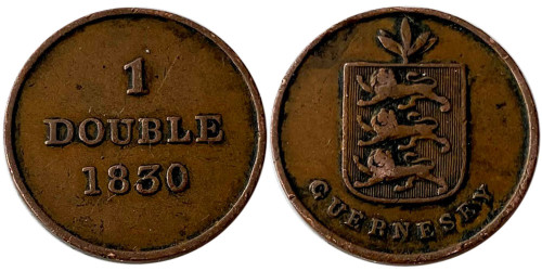 1 дубль 1830 остров Гернси