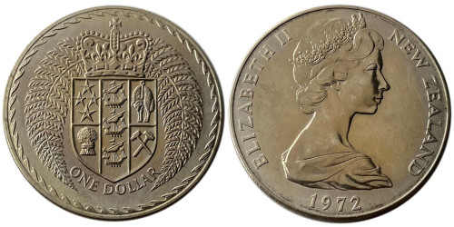 1 доллар 1972 Новая Зеландия