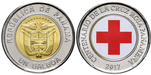 1 бальбоа 2017 Панама — 100 лет Красному кресту UNC