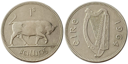 1 шиллинг 1964 Ирландия