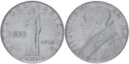 100 лир 1958 Ватикан