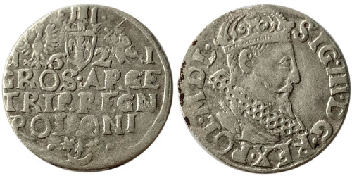 3 гроша (трояк) 1621 Польша