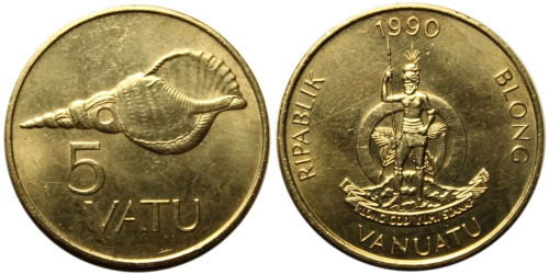 5 вату 1990 Вануату