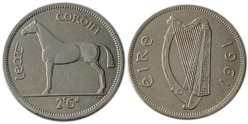 1/2 кроны 1961 Ирландия