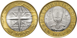 1000 лир 1999 Сан-Марино