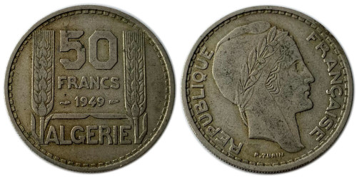 50 франков 1949 Алжир