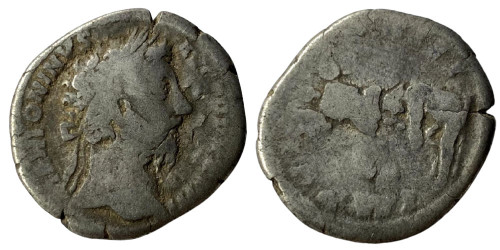 Денарий 161 — 181 г. н.е. — Марк Аврелий (Пленник) — серебро