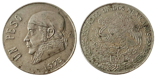 1 песо 1975 Мексика