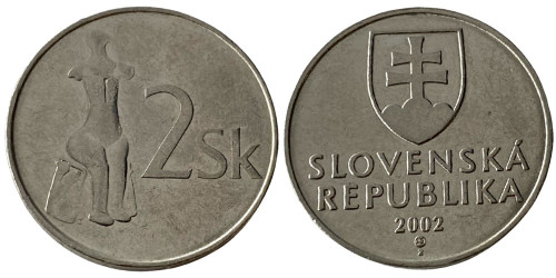 2 кроны 2002 Словакия