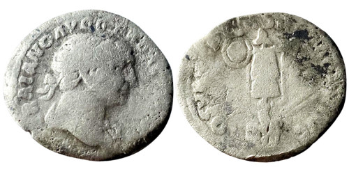 Денарий 98 — 117 г. н.е. — Траян — серебро №1