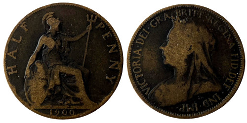 ½  пенни 1900 Великобритания