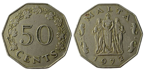 50 центов 1972 Мальта