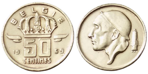 50 сантимов 1969 Бельгия (VL)