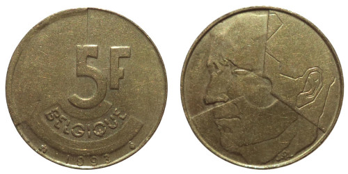 5 франков 1993 Бельгия (FR)