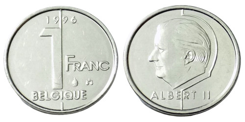 1 франк 1996 Бельгия (FR)