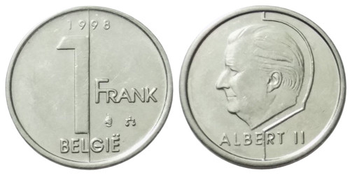 1 франк 1998 Бельгия (VL)