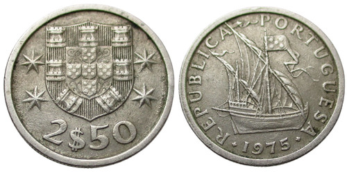 2.5 эскудо 1975 Португалия
