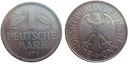 1 марка 1976 «G» ФРГ
