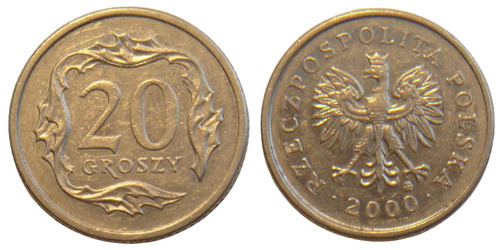 20 грошей 2000 Польша