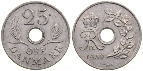 25 эре 1969 Дания