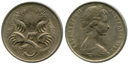 5 центов 1983 Австралия