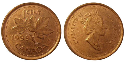 1 цент 1999 Канада