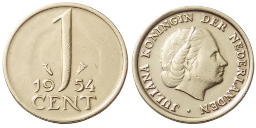 1 цент 1954 Нидерланды