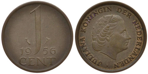 1 цент 1956 Нидерланды