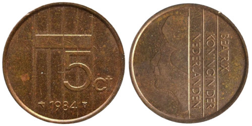 5 центов 1984 Нидерланды
