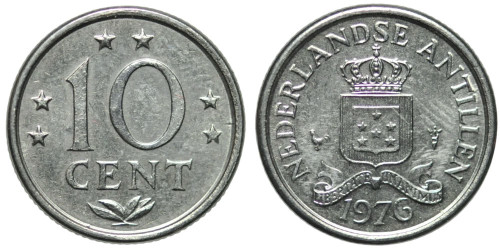 10 центов 1976 Нидерландские Антильские острова