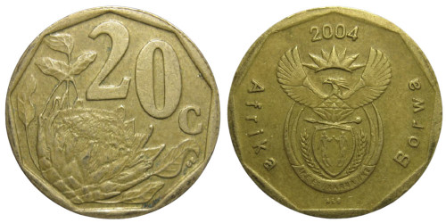 20 центов 2004 ЮАР