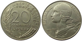 20 сантимов 1984 Франция 20 сантимов 1984 Франция