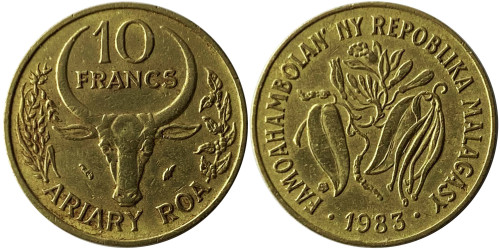 10 франков 1983 Мадагаскар