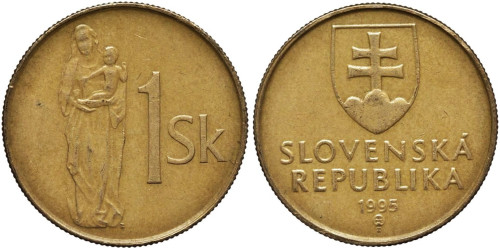 1 крона 1995 Словакия
