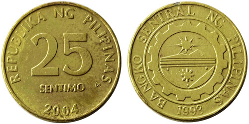 25 сантимов 2004 Филиппины