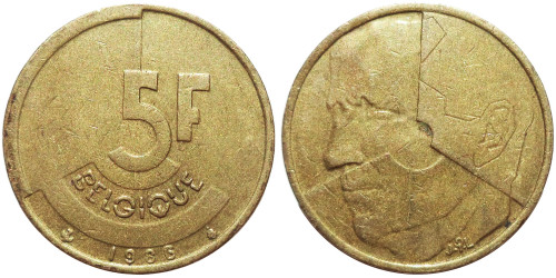 5 франков 1986 Бельгия (FR)