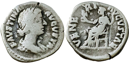 Денарий 125/130 — 175 г. н.е. — Фаустина II №6