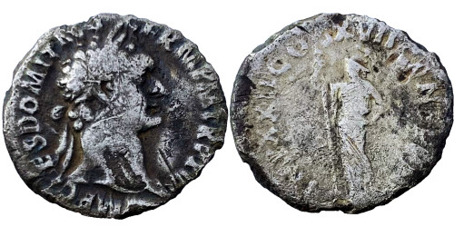 Денарий 81 — 96 г. н.е. — Домициан — серебро