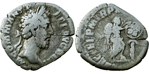 Денарий 161 — 192 г. н.е. — Коммод — серебро №5