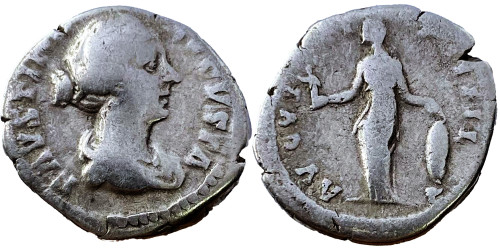 Денарий 125/130 — 175 г. н.е. — Фаустина II №9
