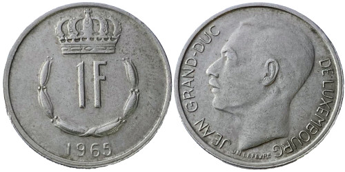1 франк 1965 Люксембург
