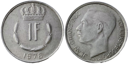 1 франк 1976 Люксембург