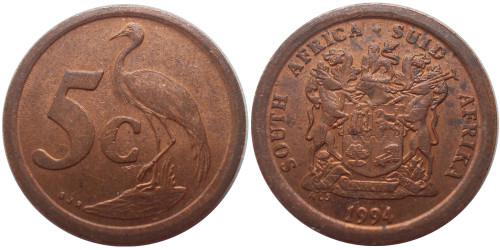 5 центов 1994 ЮАР