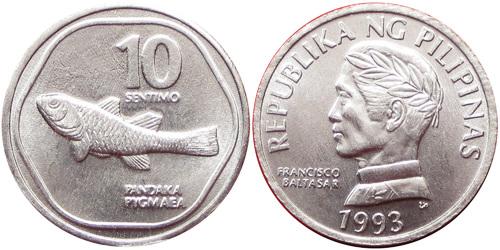 10 сентимо 1993 Филиппины