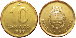 10 сентаво 1988 Аргентина