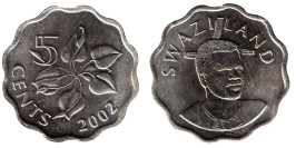 5 центов 2002 Свазиленд UNC